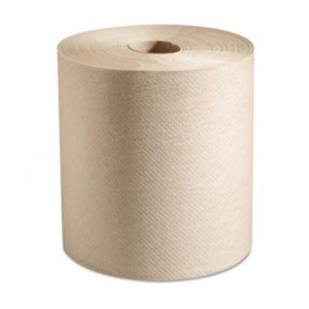 BACK2BASICS 7.87 x 800 ft. Hardwound Roll Paper Towels - Natural BA2200733